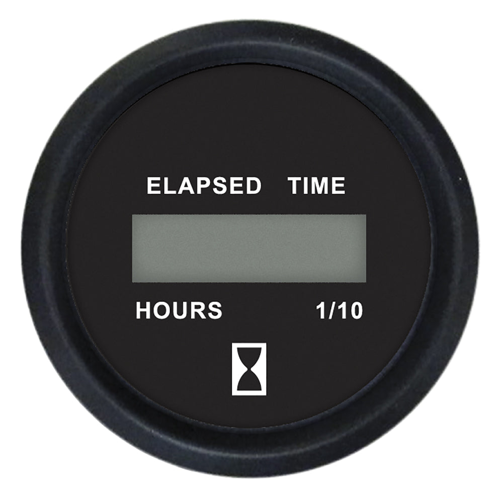 Faria Euro Black 2 Digital Hourmeter Gauge 12835