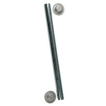 CE Smith Package Roller Shaft 12 x 514 wCap Nuts  Zinc 10700A