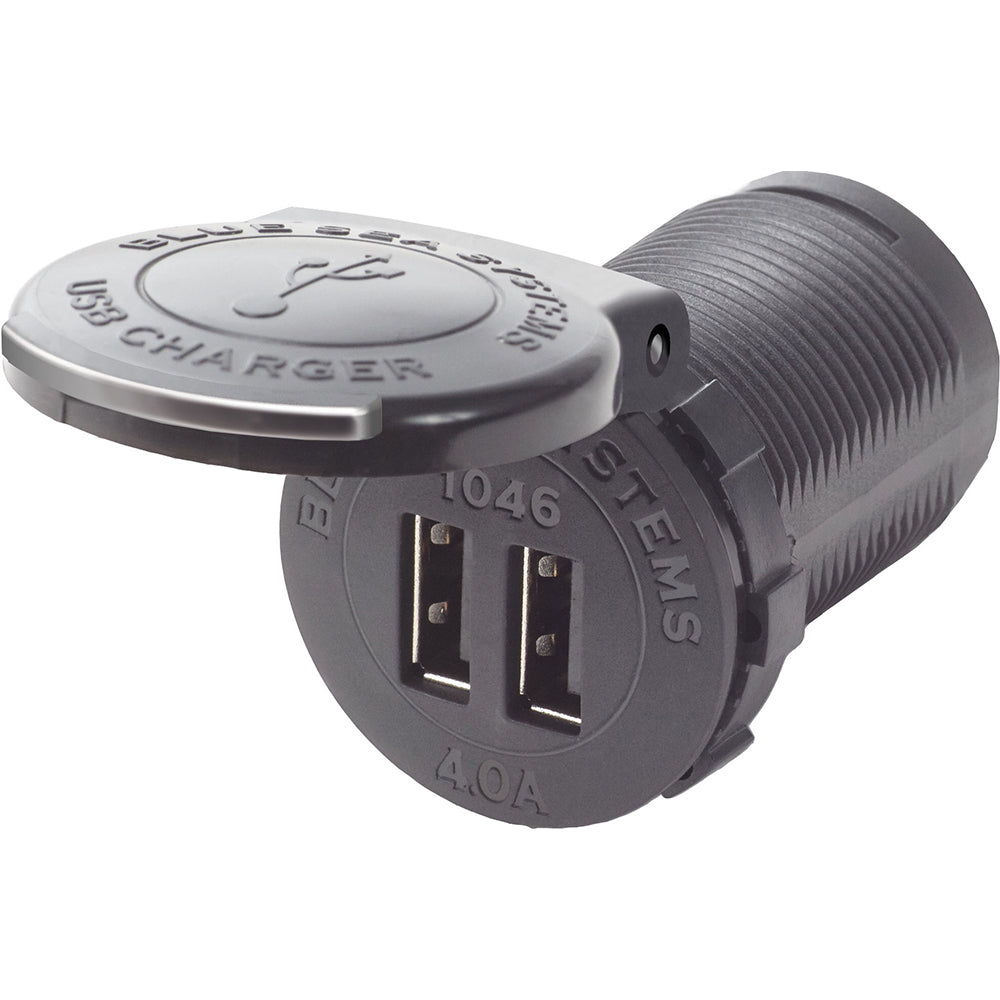 Blue Sea 1046 48V Dual USB Charger Socket Mount 1046