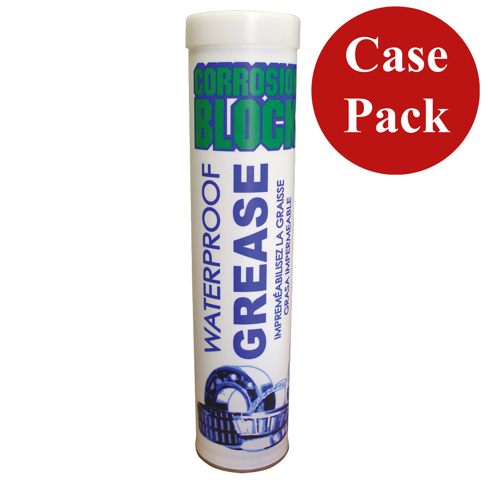 Corrosion Block High Performance Waterproof Grease  14oz Cartridge  NonHazmat NonFlammable  NonToxic Case of 10