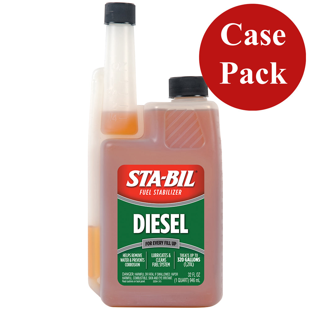 STABIL Diesel Formula Fuel Stabilizer  Performance Improver  32oz Case of 4 22254CASE