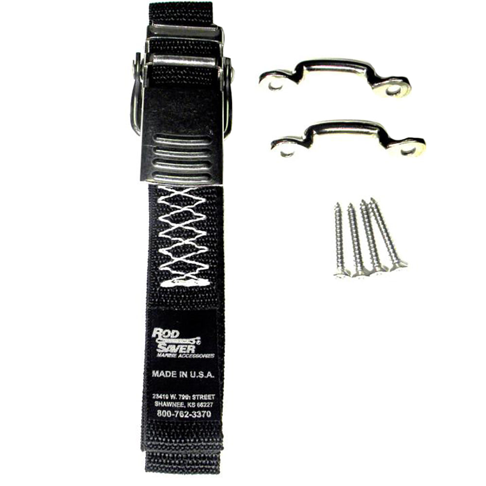 Rod Saver Stainless Steel BatteryGas Tank TieDown  48 SSBGTD