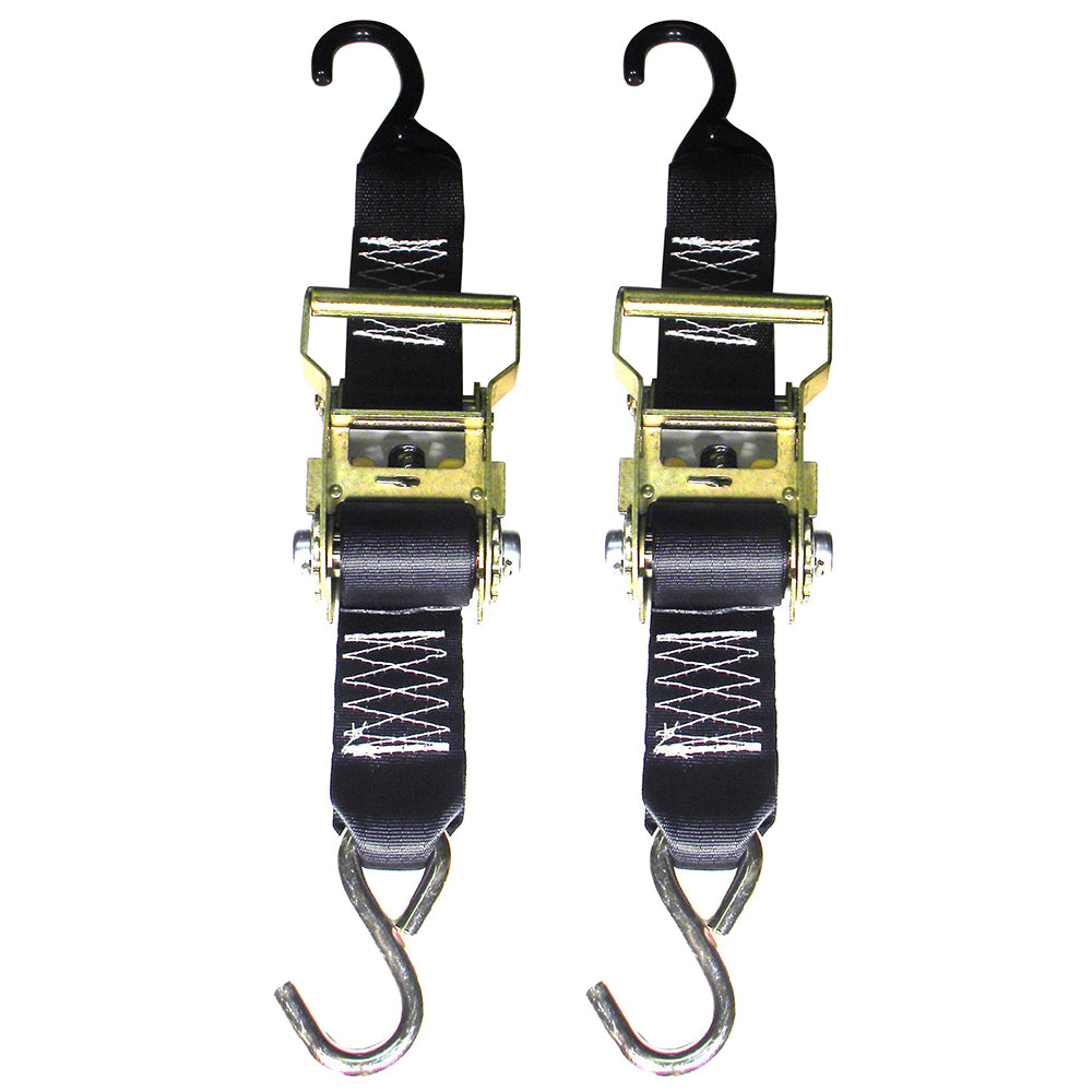 Rod Saver HeavyDuty Ratchet Trailer TieDown  2 x 3  Pair R2TTD3