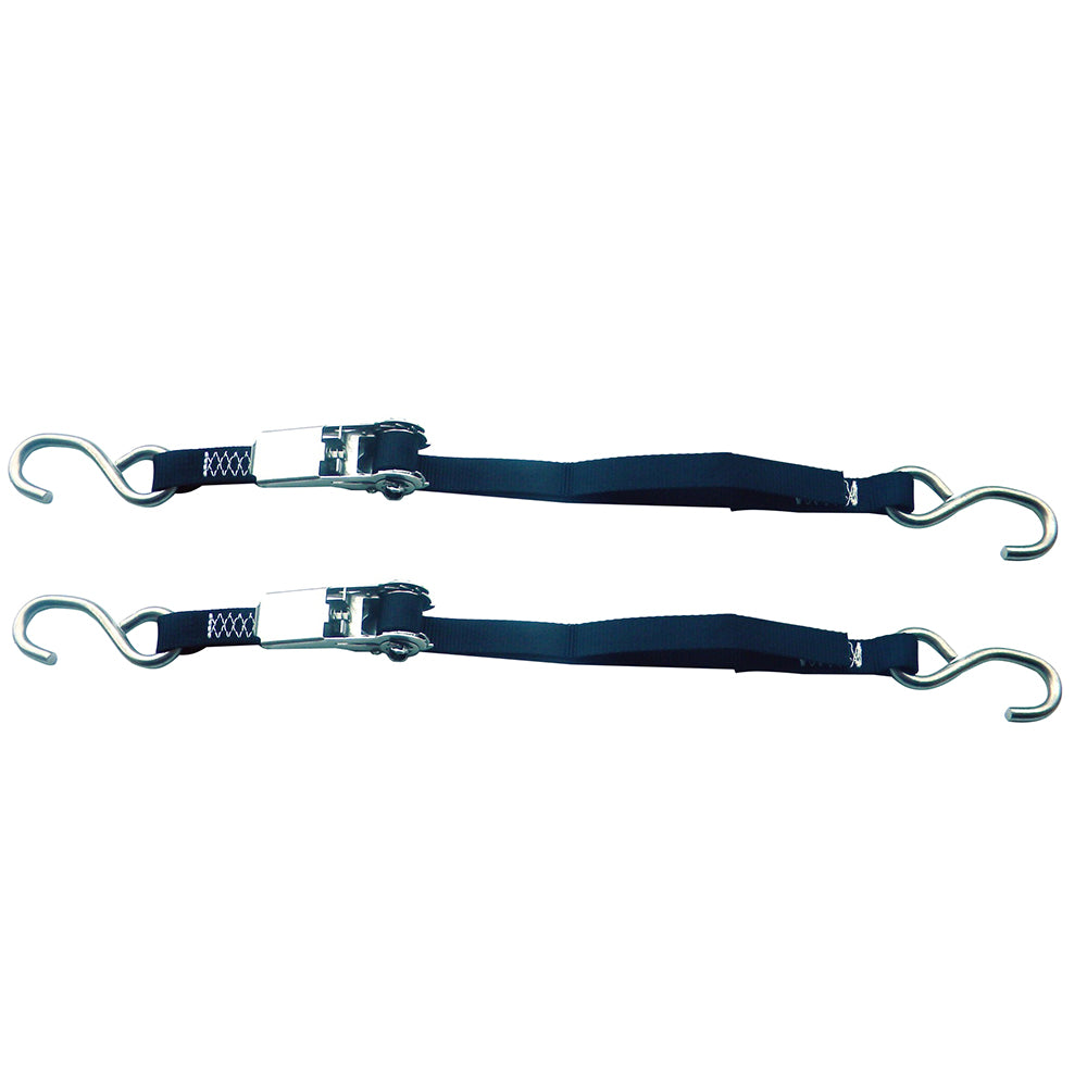 Rod Saver Stainless Steel Ratchet TieDown  1 x 6  Pair SSRTD6