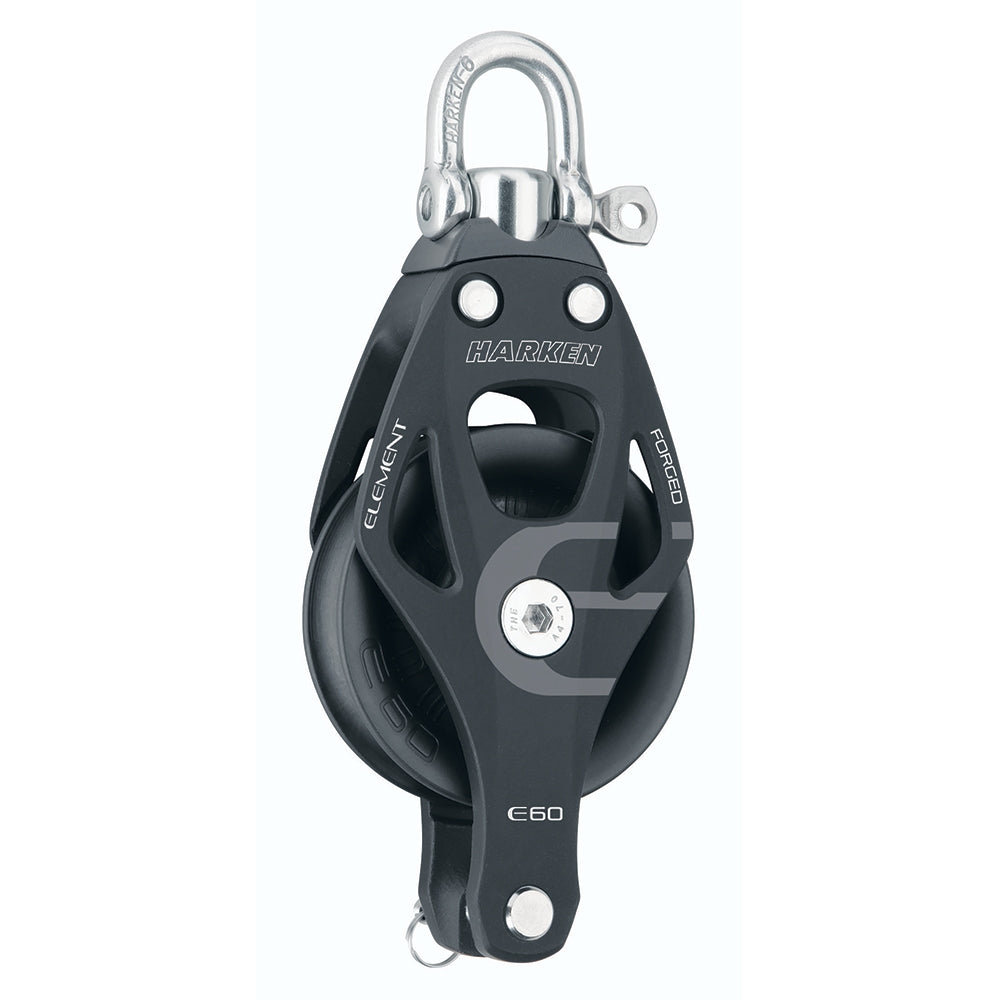 Harken 60mm Single Aluminum Element Block wSwivel  Becket 6261