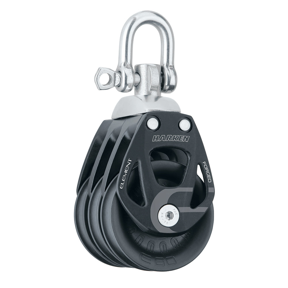 Harken 60mm Triple Aluminum Element Block wSwivel 6272