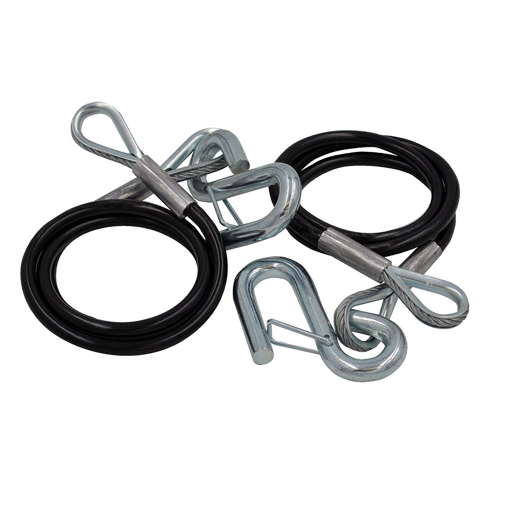 CE Smith Safety Cables  3500lb Capacity  PVC Coated  Pair 16662A