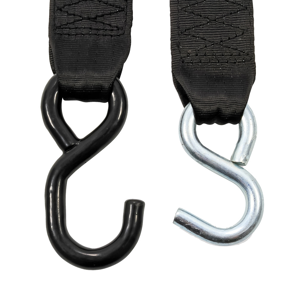 Camco Retractable Tie Down Straps  2 Width 6 Dual Hooks 50031