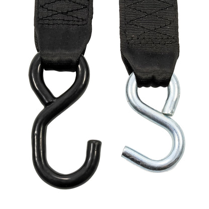 Camco Retractable Tie Down Straps  2 Width 6 Dual Hooks 50031