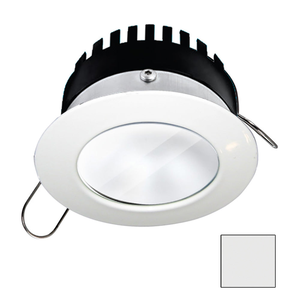i2Systems Apeiron PRO A506  6W Spring Mount Light  Round  Cool White  White Finish A50631AAG