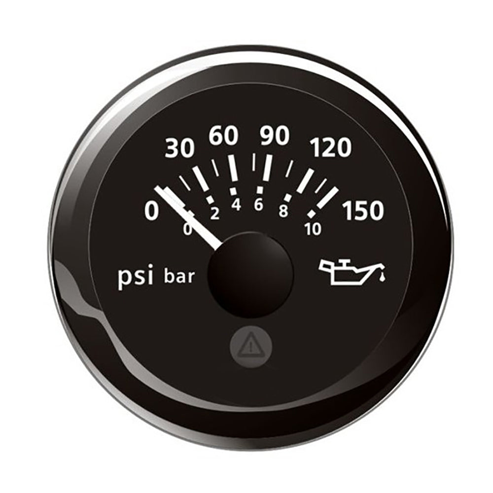 Veratron 52MM 2116 ViewLine Oil Pressure Indicator 0 to 150 PSI  Black Dial  Round Bezel A2C59514118