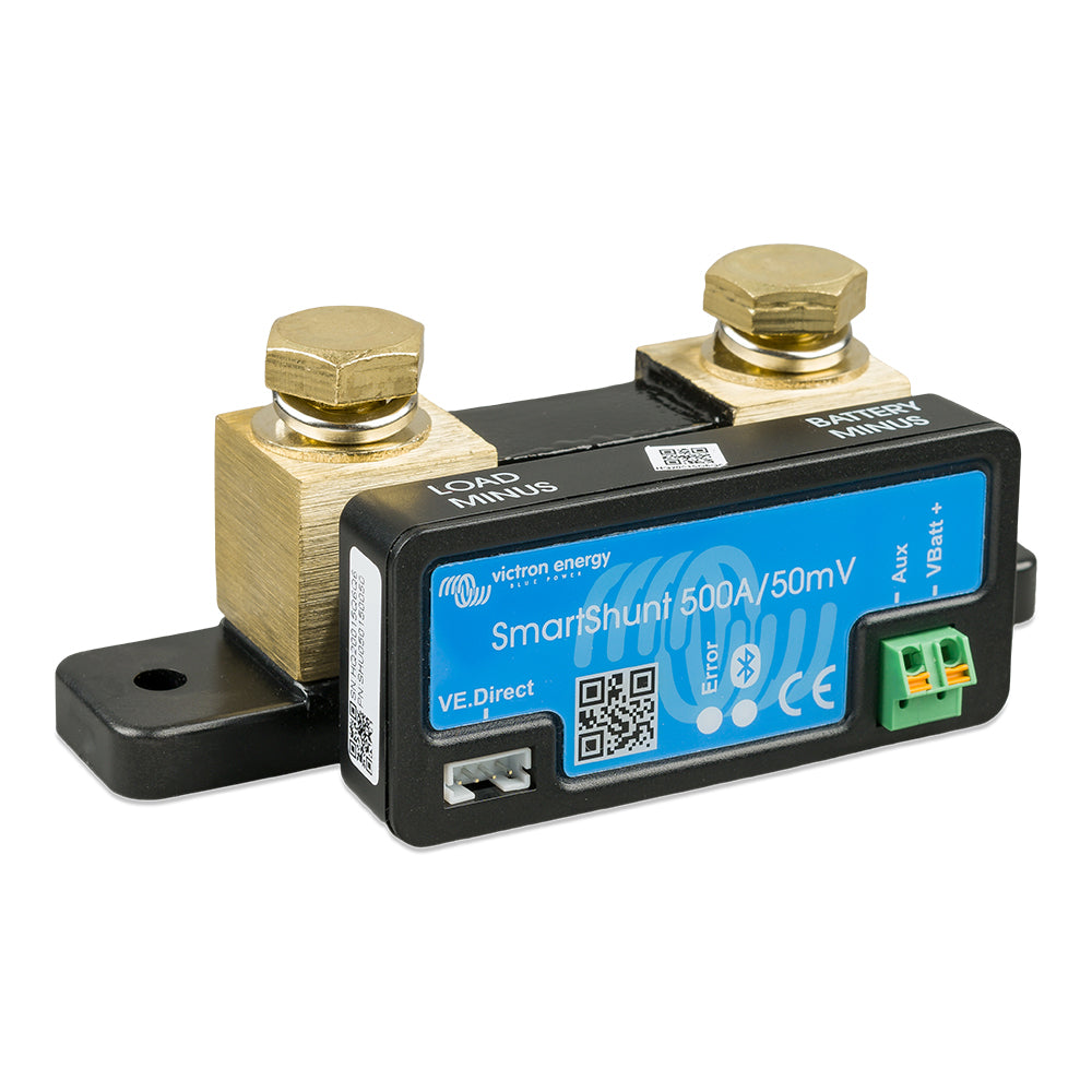Victron SmartShunt 500AMP50MV Bluetooth Smart Battery Shunt SHU050150050