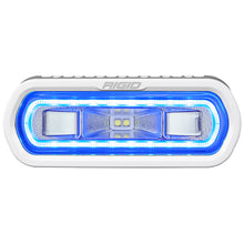 RIGID Industries SRL Series Marine Spreader Light  White Surface Mount  White Light wBlue Halo 51101
