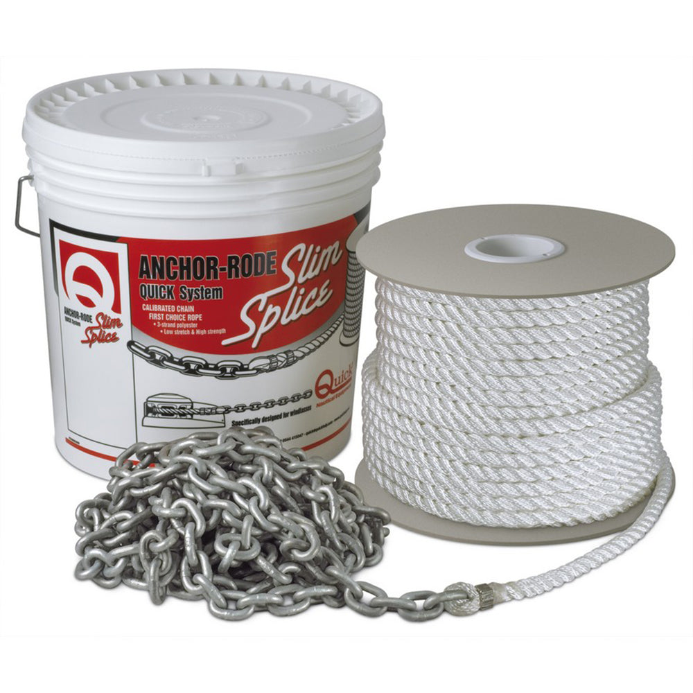 Quick Anchor Rode 25  8mm Chain  200  916 3 Plait Rope FVC080391220Q00