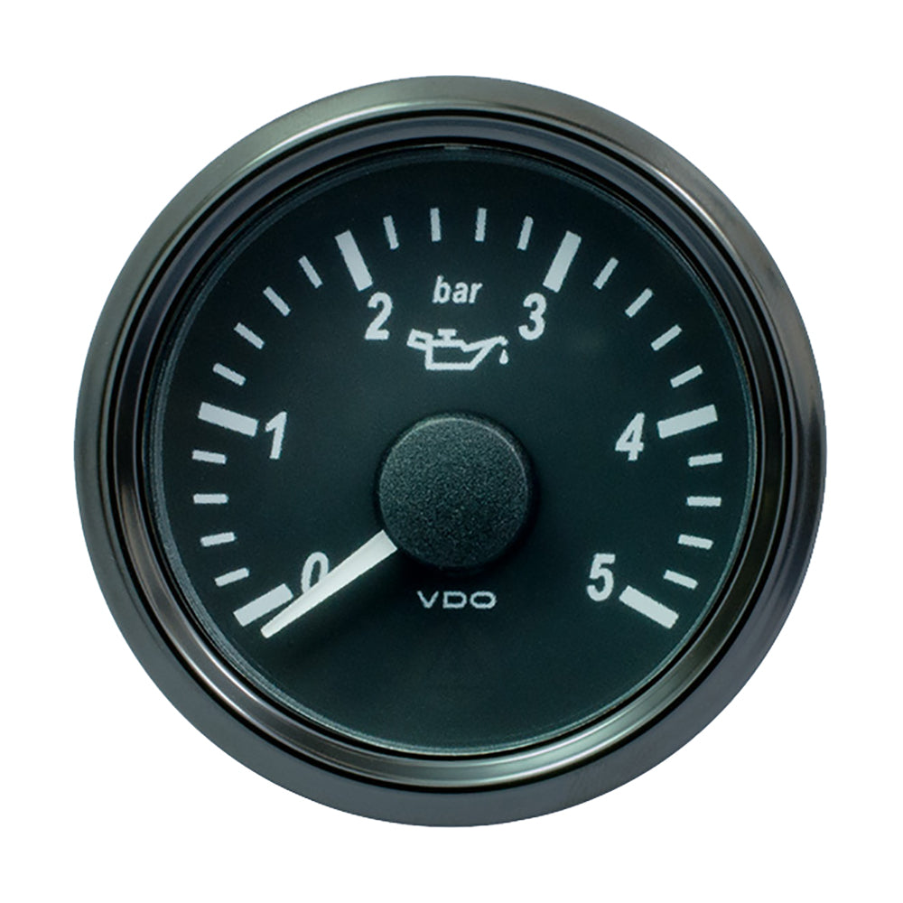 VDO SingleViu 52mm 2116 Oil Pressure Gauge  5 Bar  0180 Ohm A2C3833160030