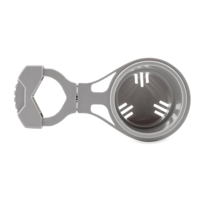 Camco ClampOn Rail Mounted Cup Holder  Small for Up to 114 Rail  Grey 53093