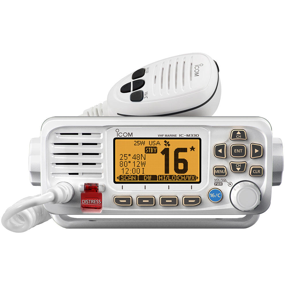 Icom ICM330 VHF Radio Compact wGPS  White M330 81