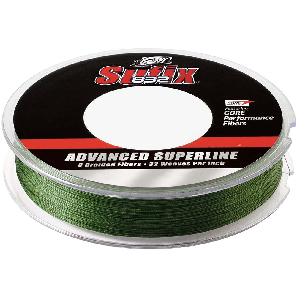 Sufix 832 Advanced Superline Braid  20lb  LowVis Green  300 yds 660120G