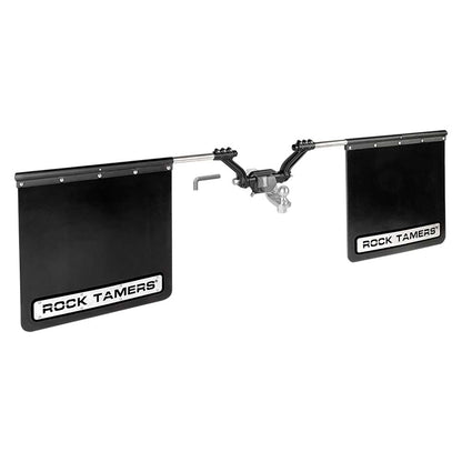 ROCK TAMERS 3 Hub Mudflap System  Matte BlackStainless 00112