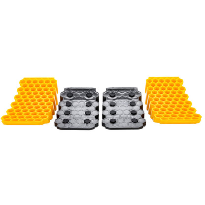 Camco Curved Leveler  Wheel Chock 2Pack 44425
