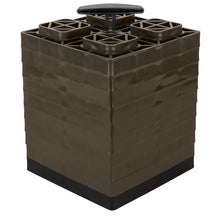 Camco FasTen Leveling Blocks wTHandle  2x2  Brown 10Pack 44521