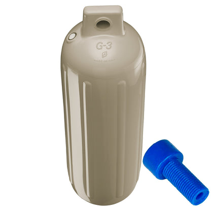 Polyform G3 Twin Eye Fender 55 x 19  Sand wAdapter  G3 SAND WAIR ADAPTER