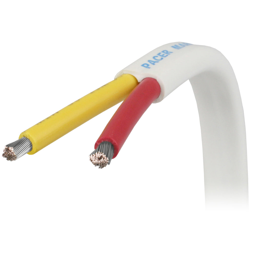 Pacer 162 AWG Safety Duplex Cable  Flat Cable  RedYellow  100 W162RYW100
