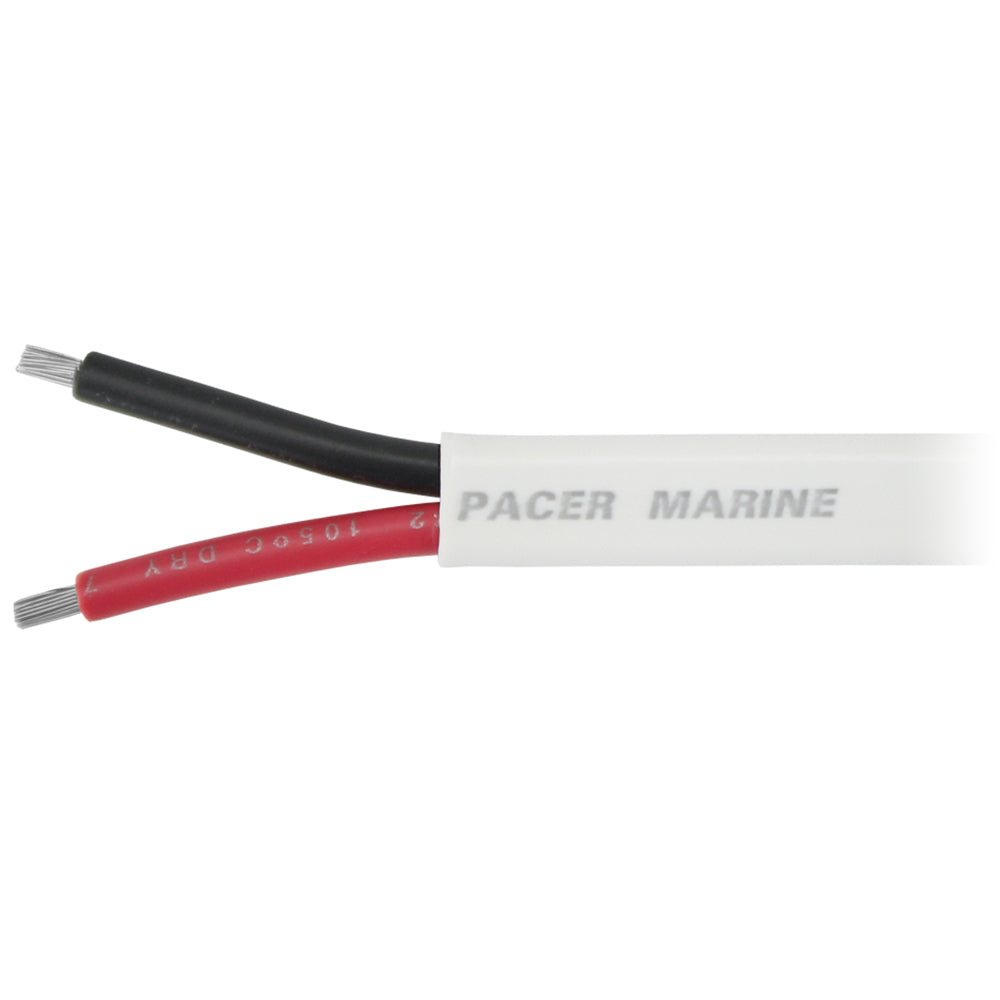 Pacer 62 AWG Duplex Cable  Flat Cable  RedBlack  100 W62DC100