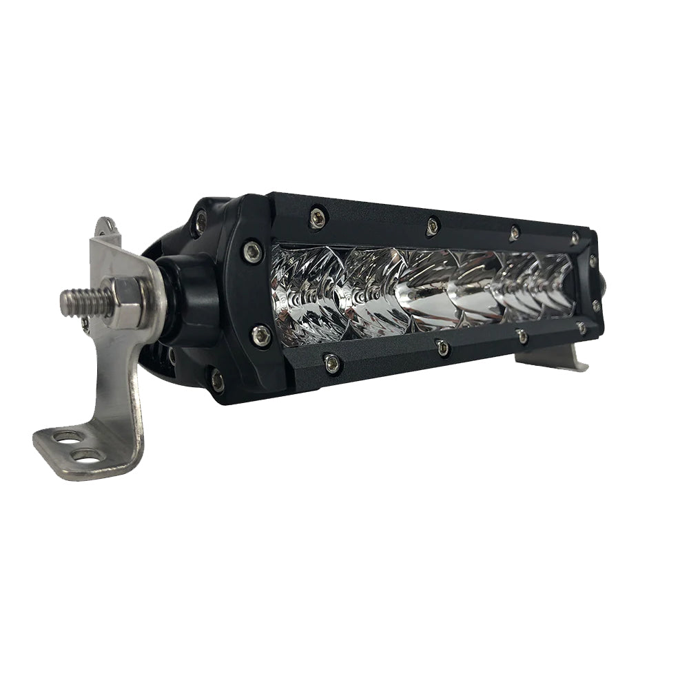 Black Oak Pro Series 30 Single Row 6 LED Light Bar  Combo Optics  Black Housing 6CS5OS