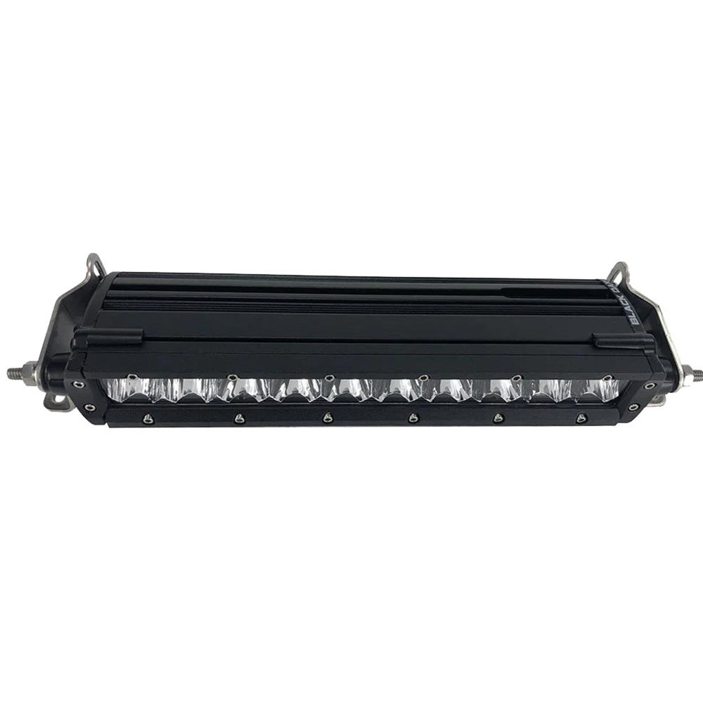Black Oak 10 Single Row LED Light Bar  Combo Optics  Black Housing  Pro Series 30 10CS5OS