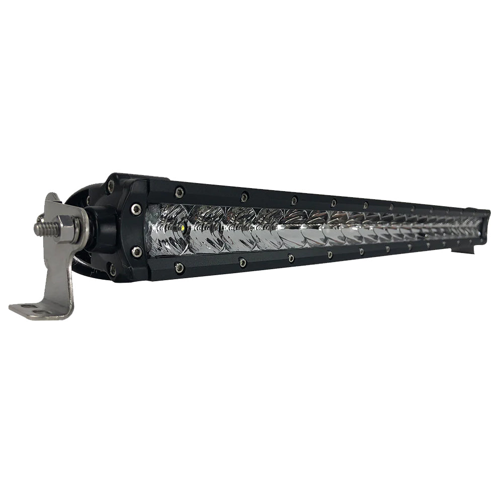 Black Oak 20 Single Row LED Light Bar  Combo Optics  Black Housing  Pro Series 30 20CS5OS