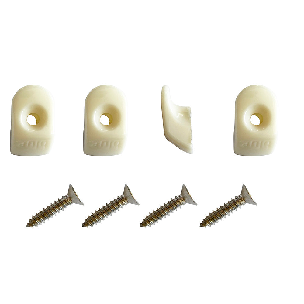 Blue Performance White Hooks  Screws  4 Pieces PC980