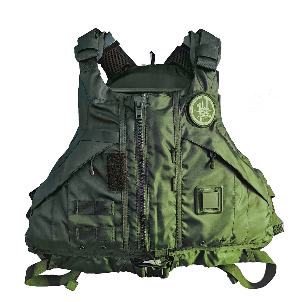 First Watch AV1000 Kayak Style Duty PFD  Green  XLXXL AV1000GNXLXXL